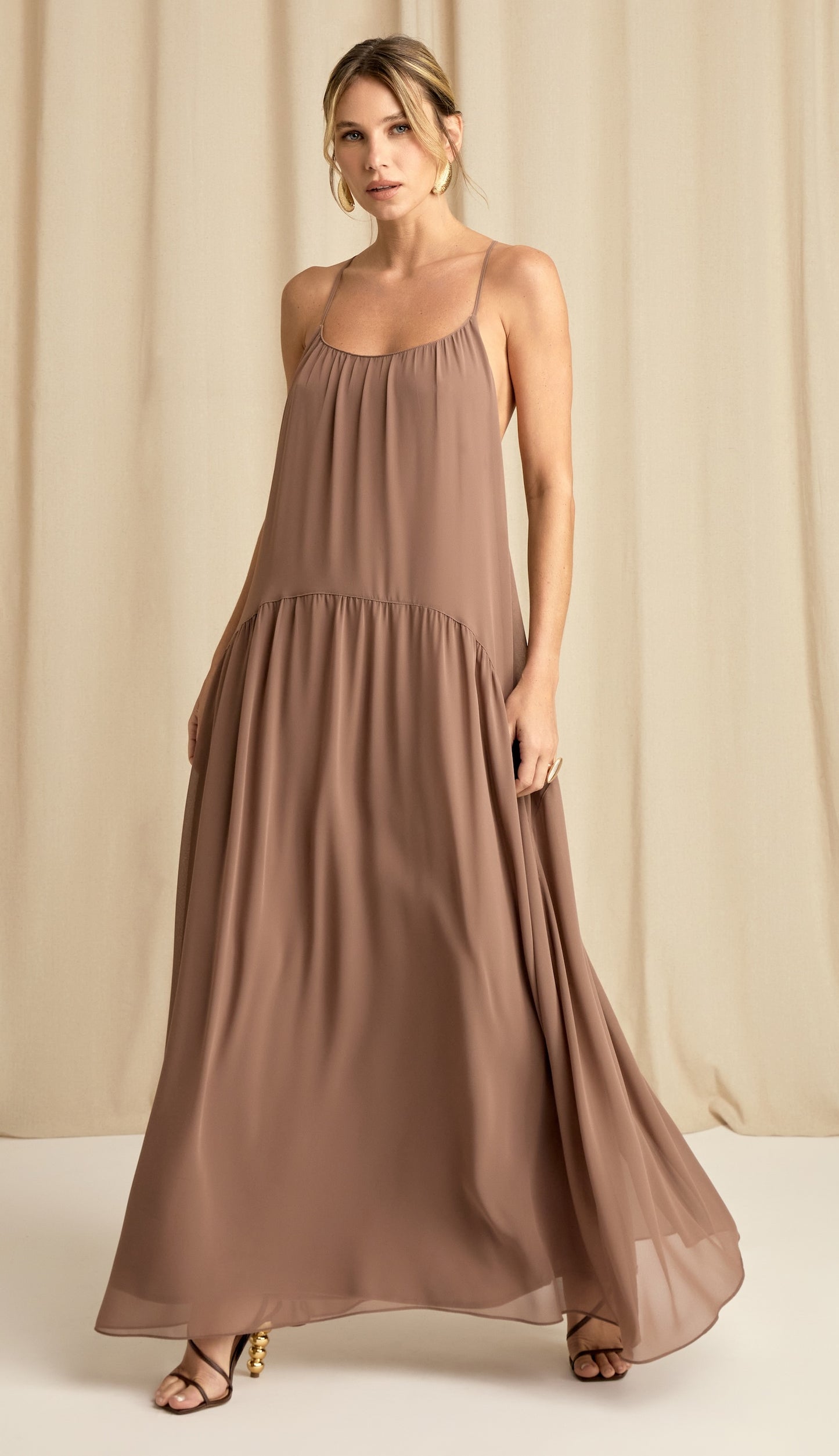 Vestido Dalva Mocha