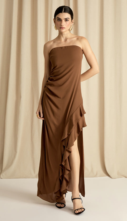 Vestido Eugênia Mocha