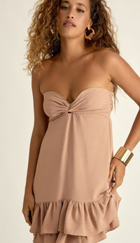 Vestido Elenice Mocha