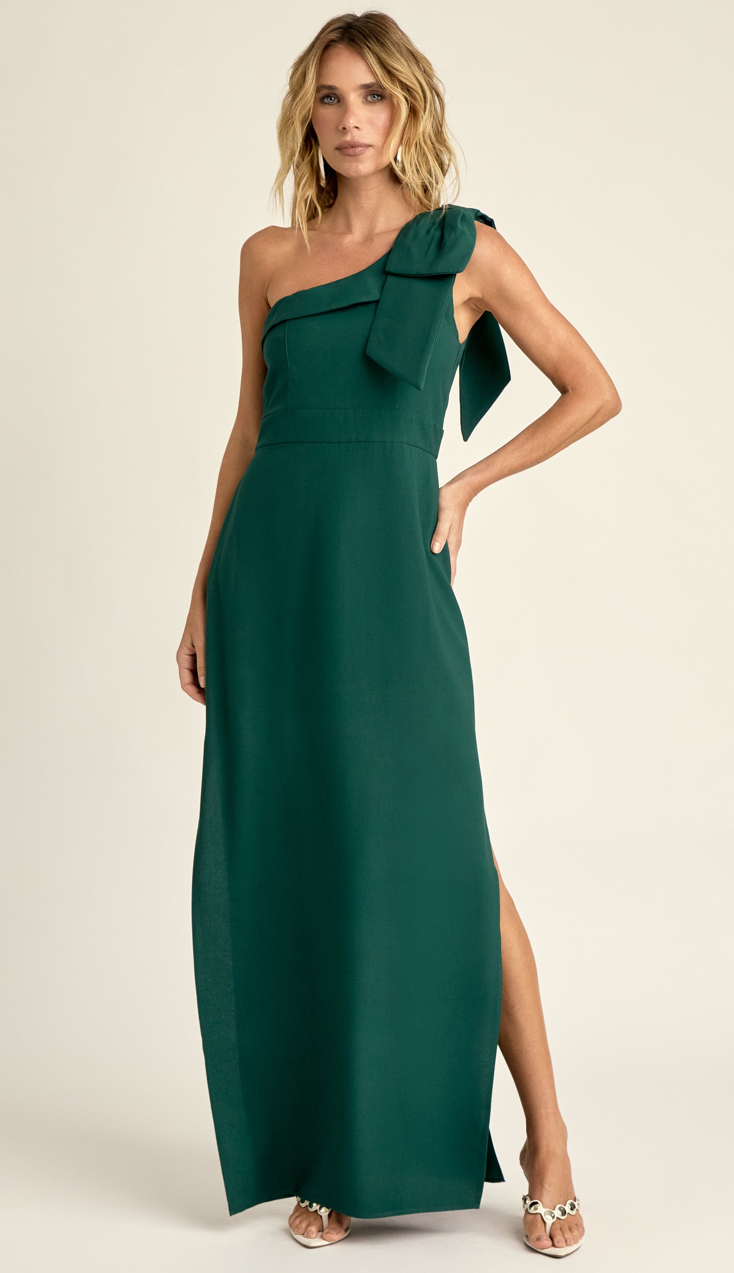 Vestido Longo Poliviscose Flora Verde | Laguna