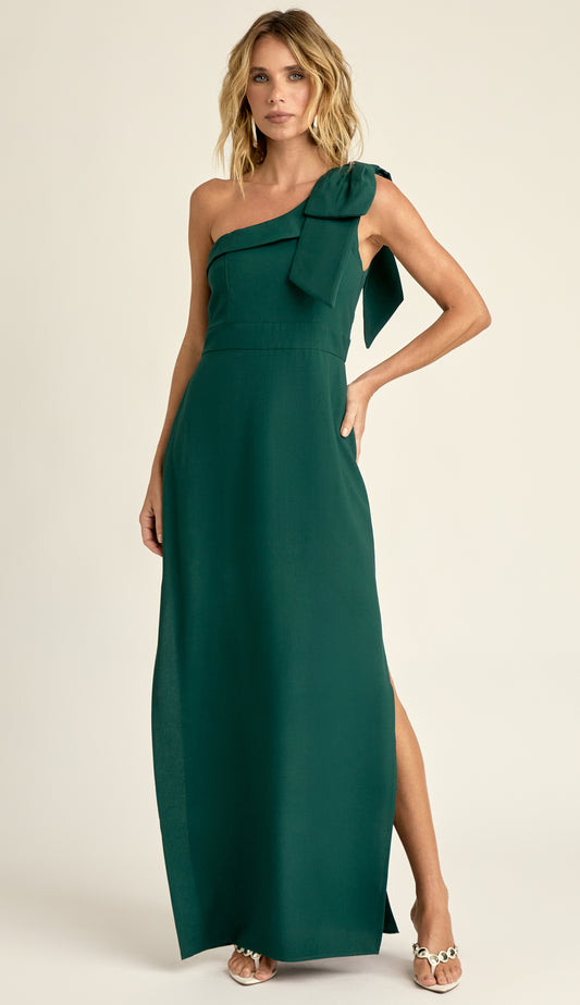 Vestido Longo Poliviscose Flora Verde | Laguna
