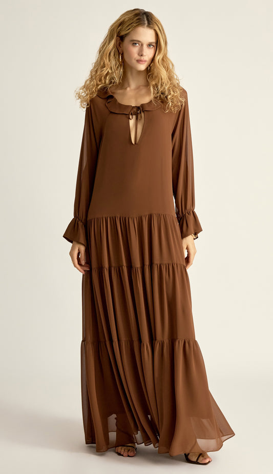 Vestido Greta Café