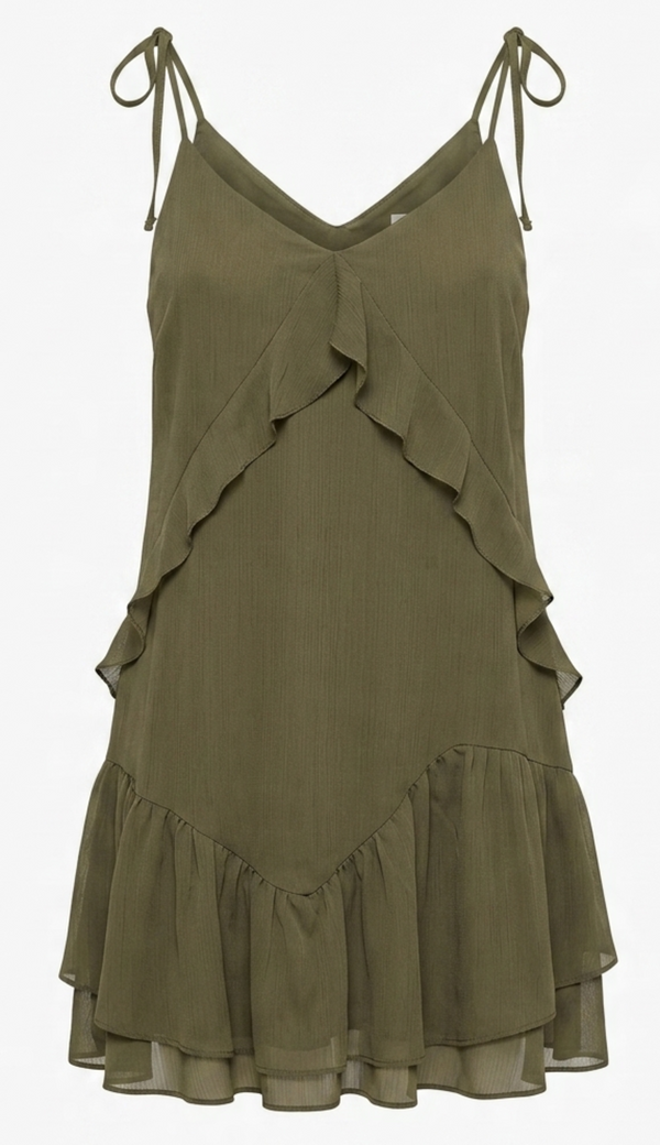 Vestido Curto Crepe Chiffon Lorena | Laguna