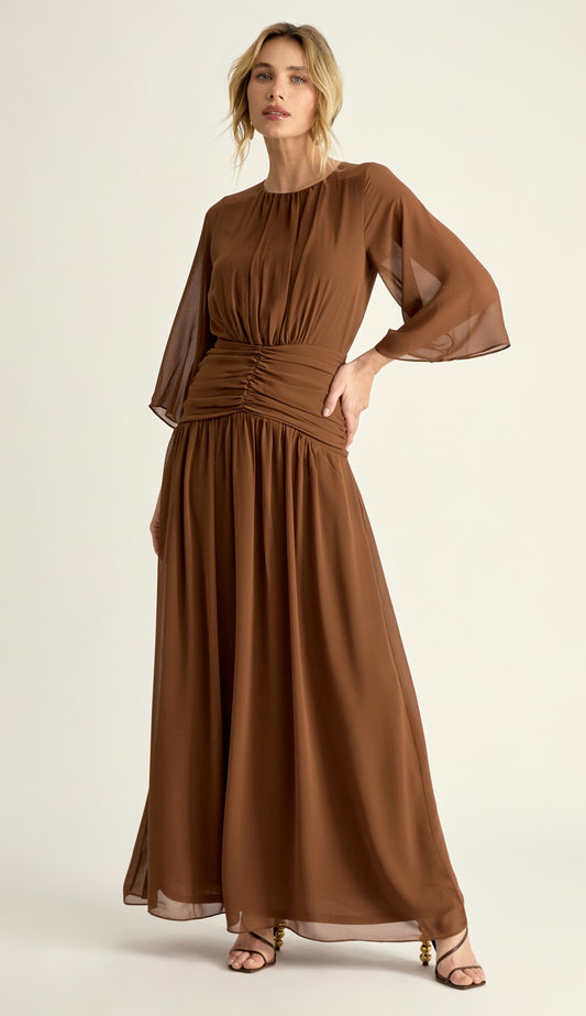 Vestido Grecia Café