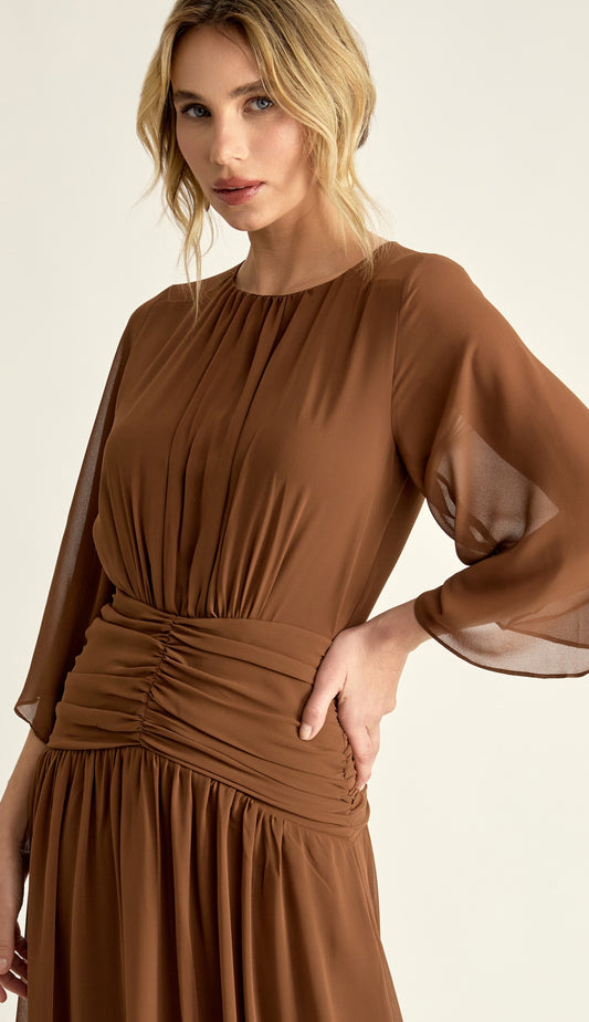 Vestido Grecia Café
