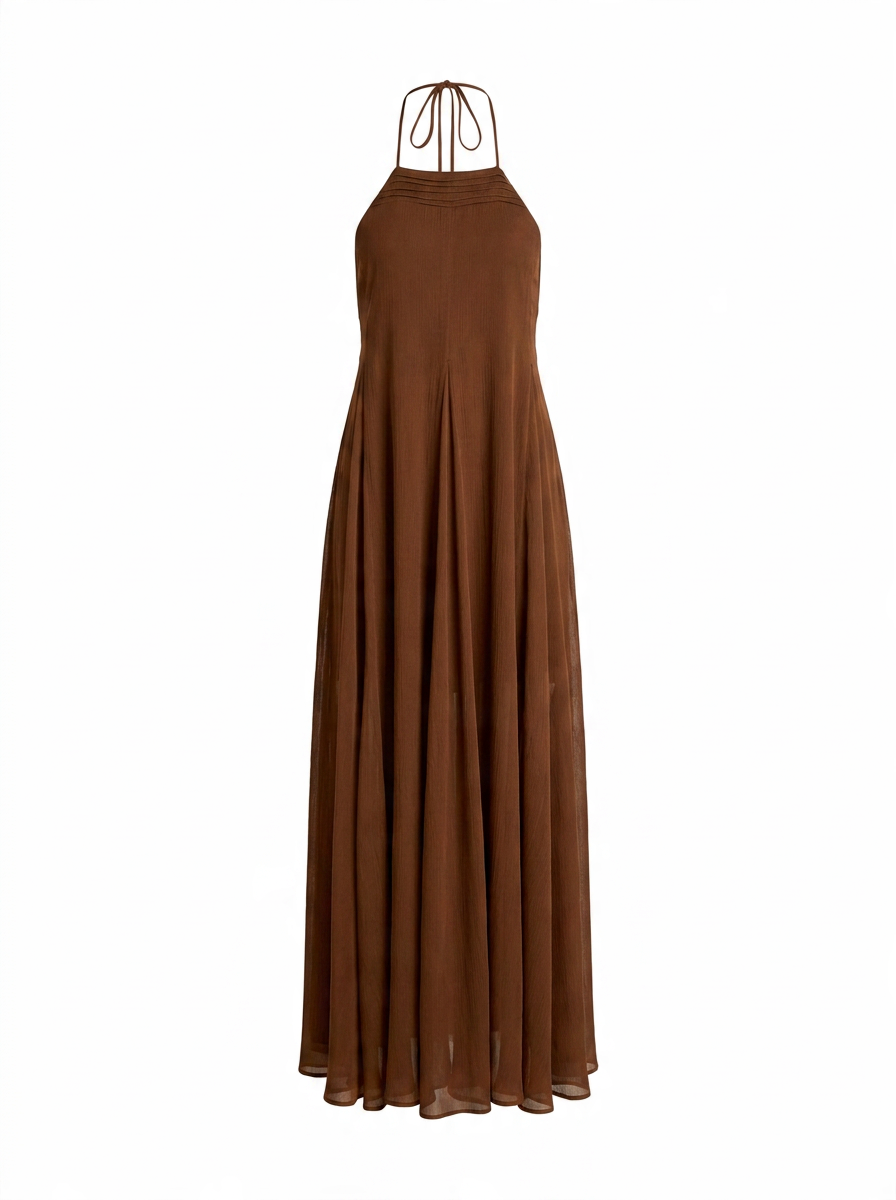 Vestido Longuete Crepe Chiffon Laís | Laguna