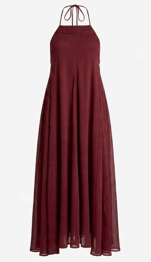 Vestido Longuete Crepe Chiffon Laís | Laguna