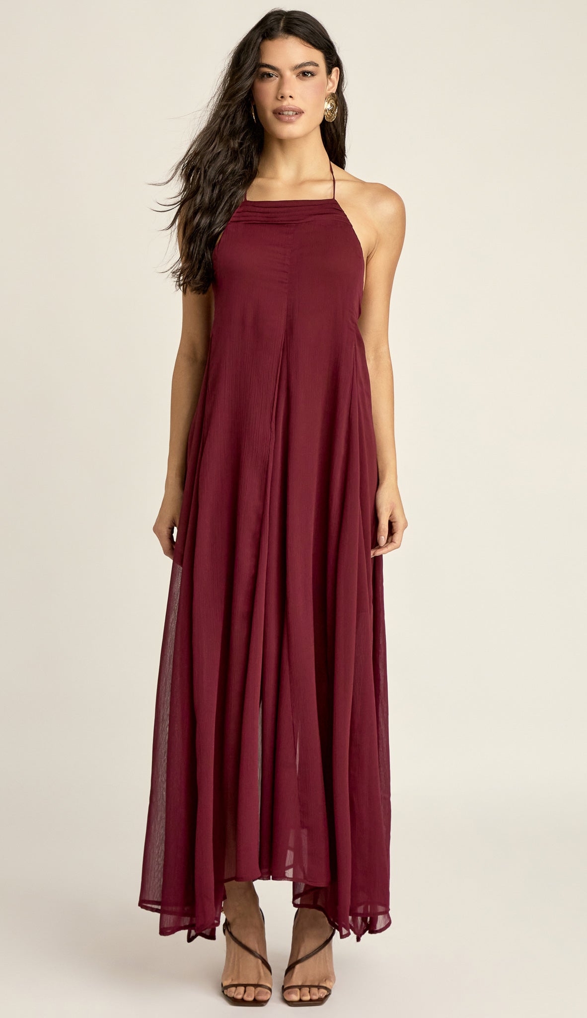 Vestido Longuete Crepe Chiffon Laís | Laguna
