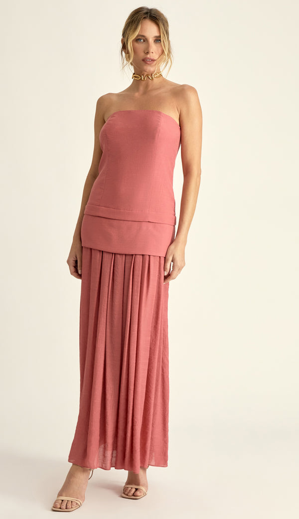 Vestido Longo Poliviscose Laura Rosê | Laguna