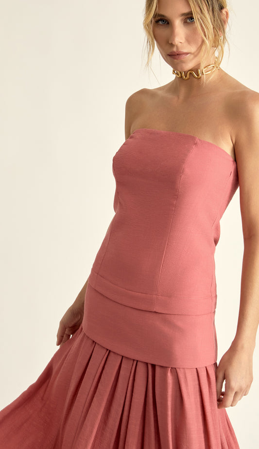 Vestido Laura Rosê