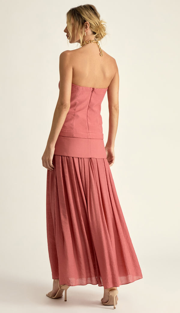 Vestido Longo Poliviscose Laura Rosê | Laguna