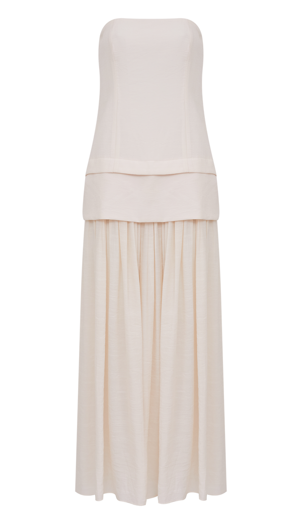 Vestido Longo Poliviscose Laura Rosê | Laguna