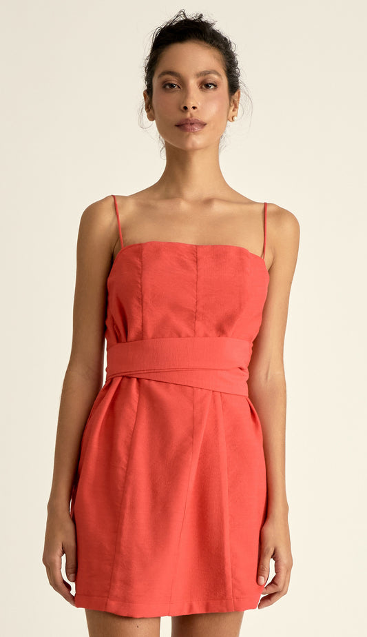 Vestido Livia Cereja