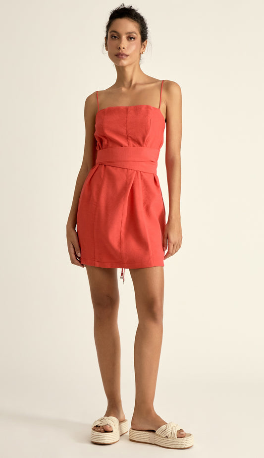 Vestido Livia Cereja