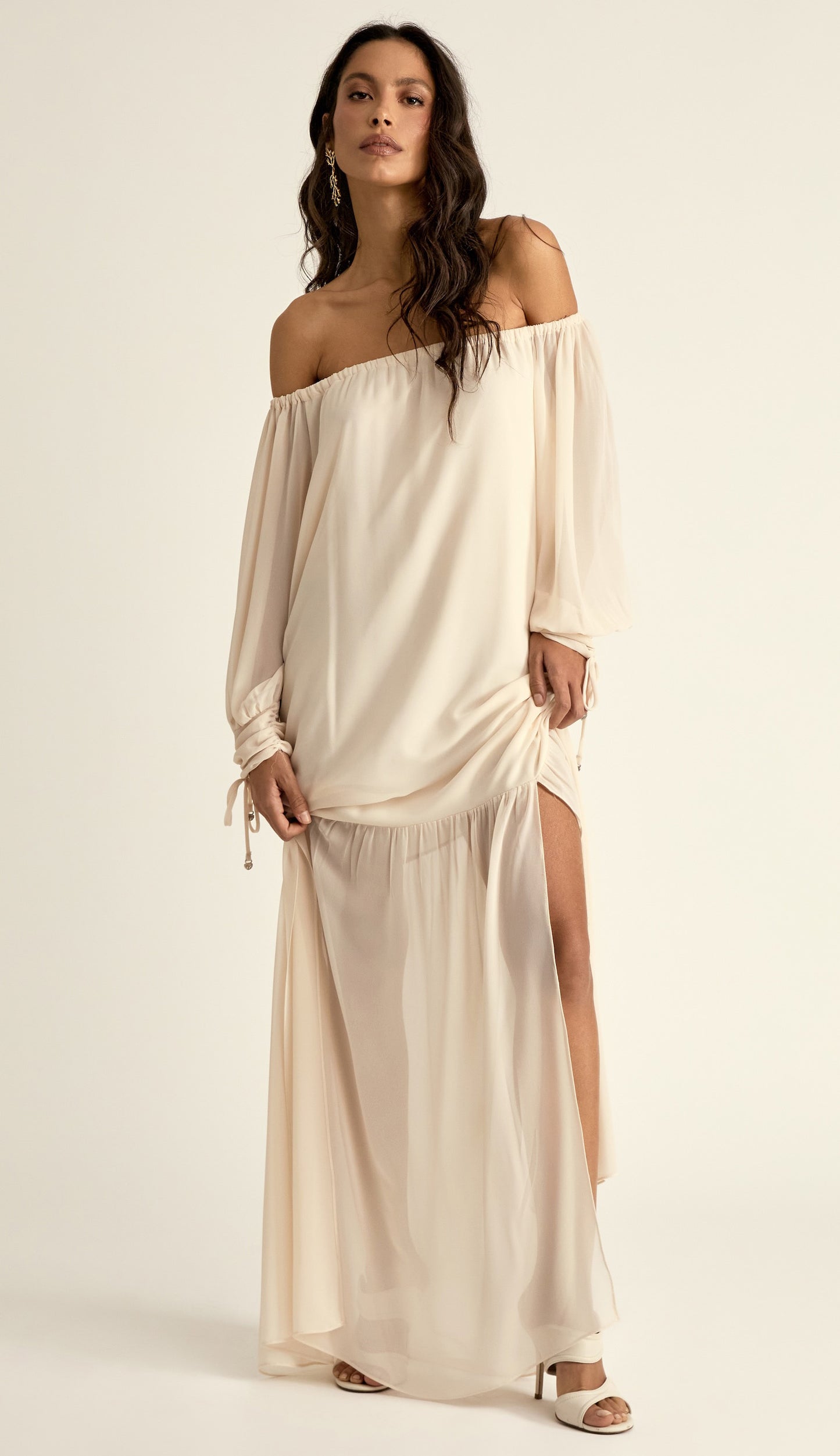 Vestido Lana Off White