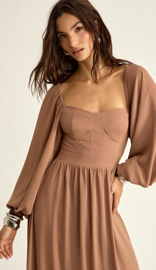 Vestido Lily Mocha