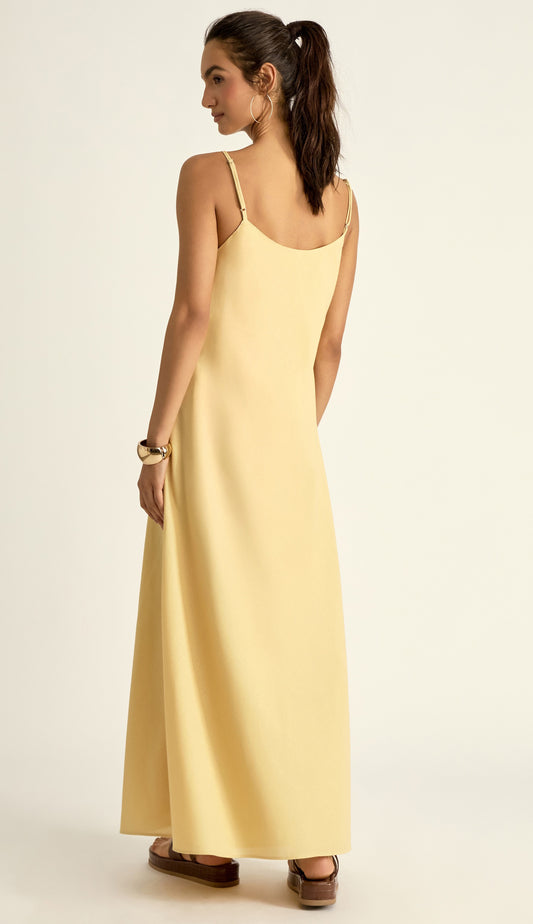 Vestido Laila Manteiga