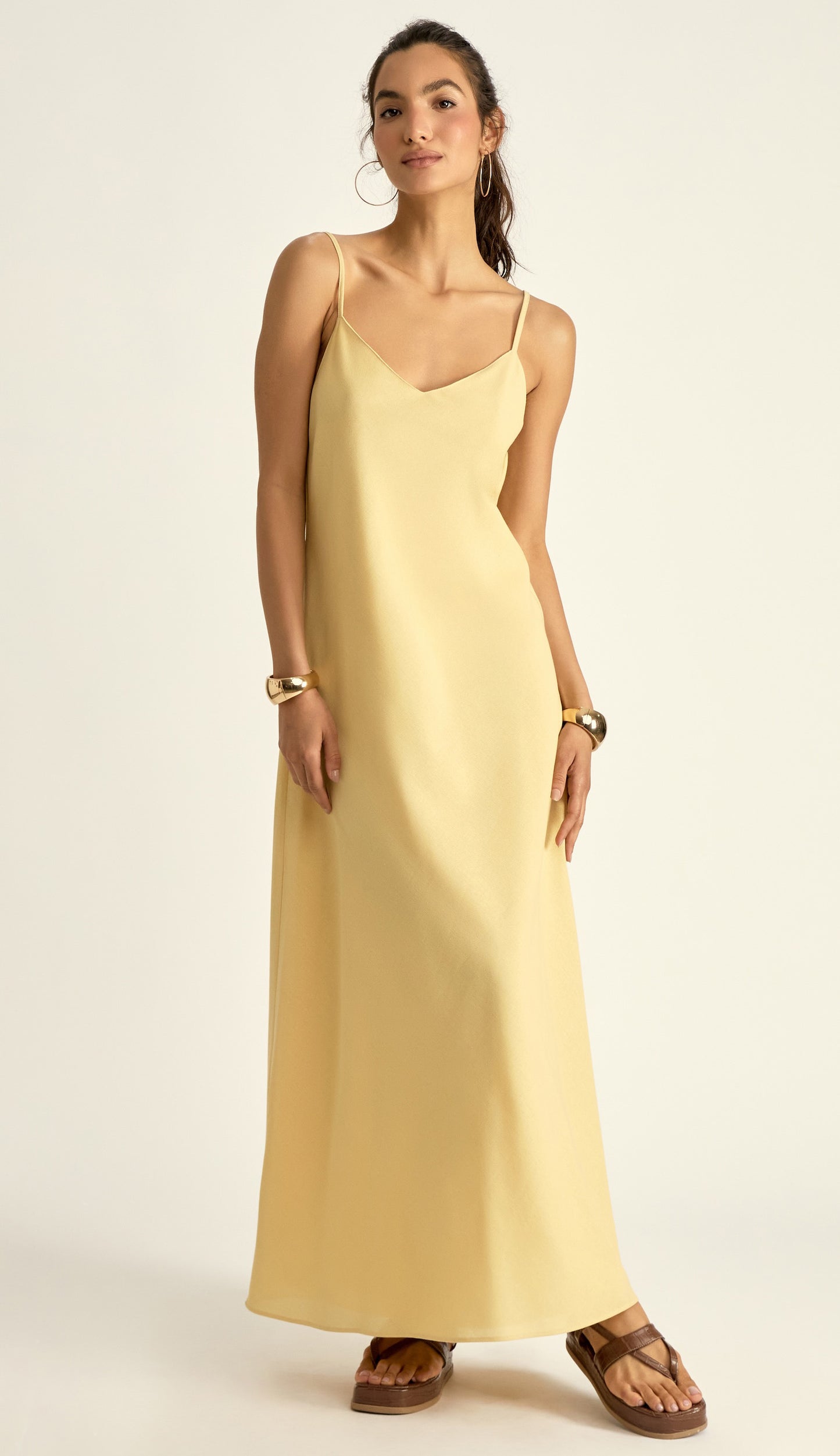 Vestido Laila Manteiga