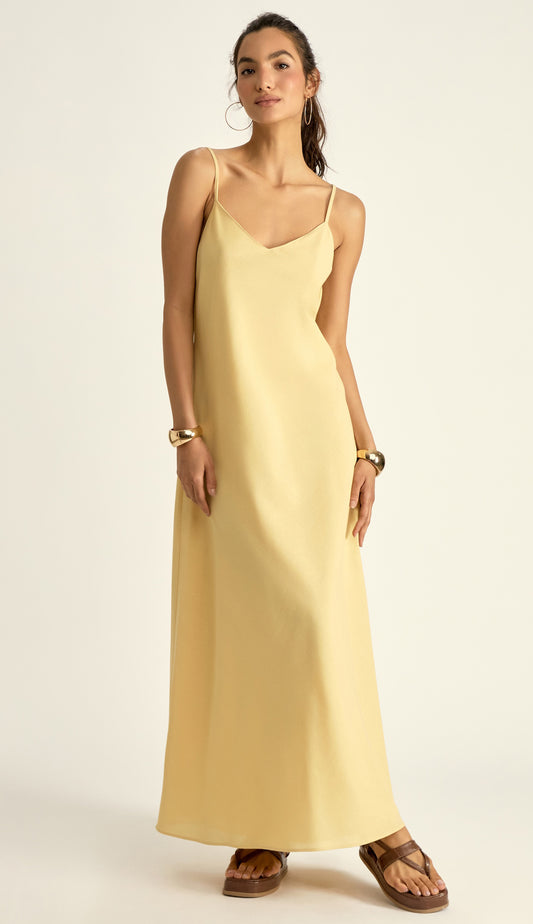 Vestido Laila Manteiga