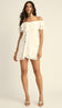 Vestido Curto Crepe Malu Off White | Laguna - Vestido Malu Off White