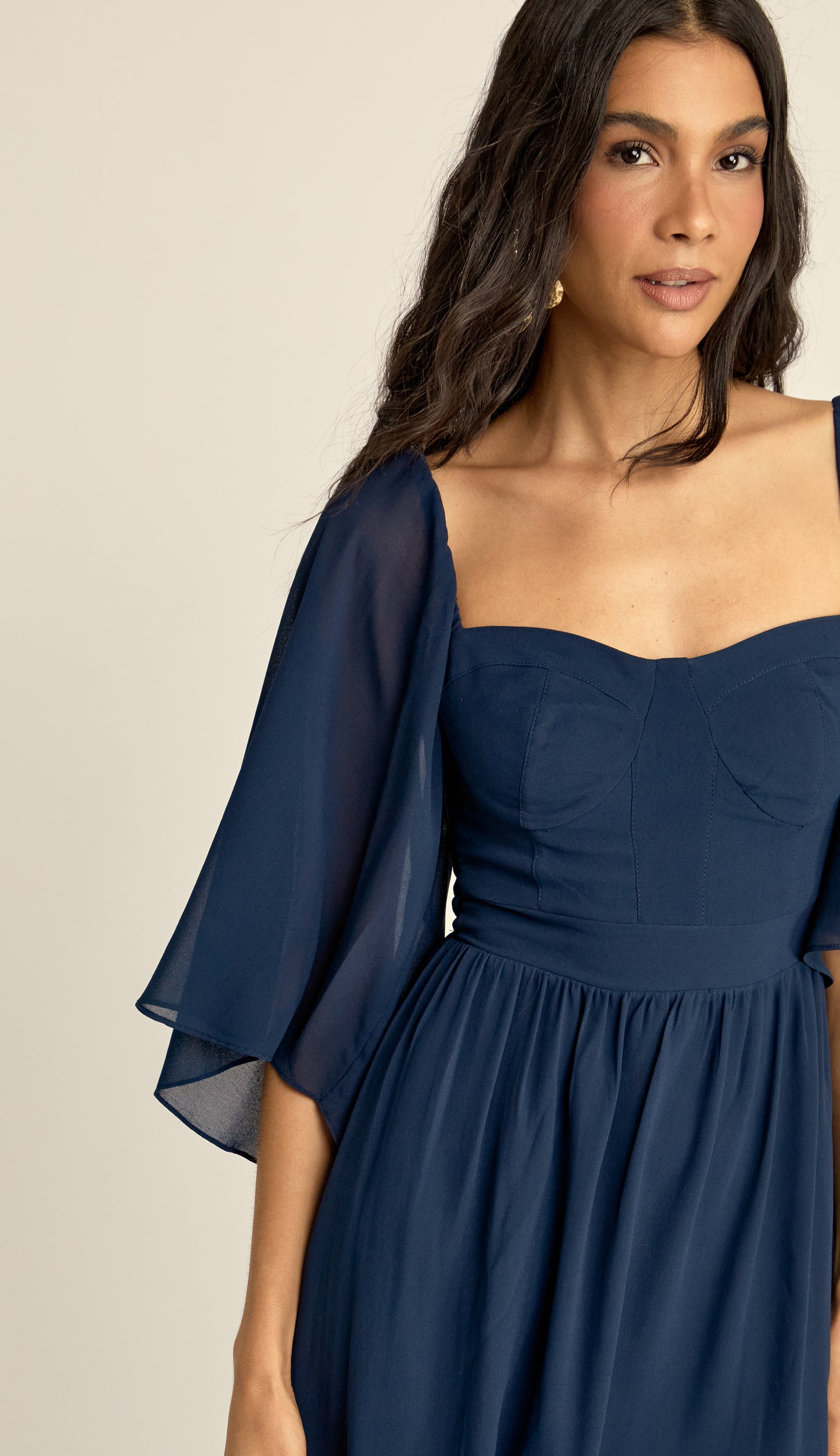 Vestido Curto Crepe Manu Marinho | Laguna