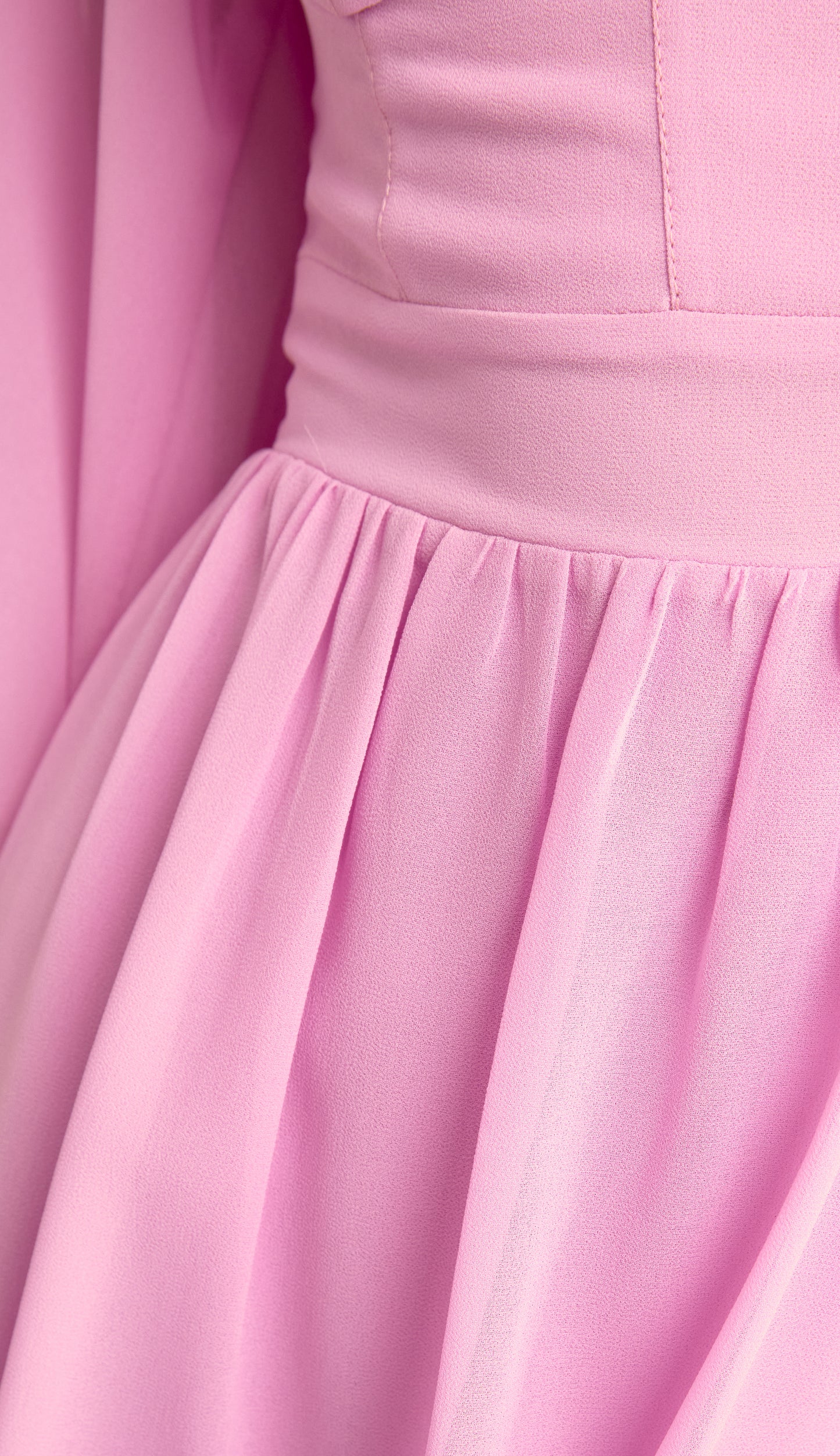 Vestido Curto Crepe Manu Rosa | Laguna