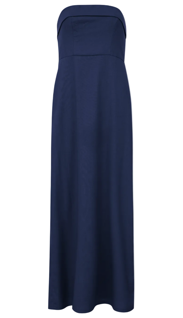 Vestido Longo em Linho Luma Marinho | Laguna