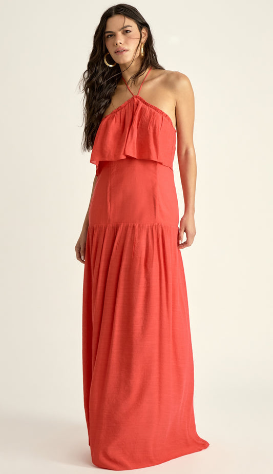 Vestido Leona Cereja