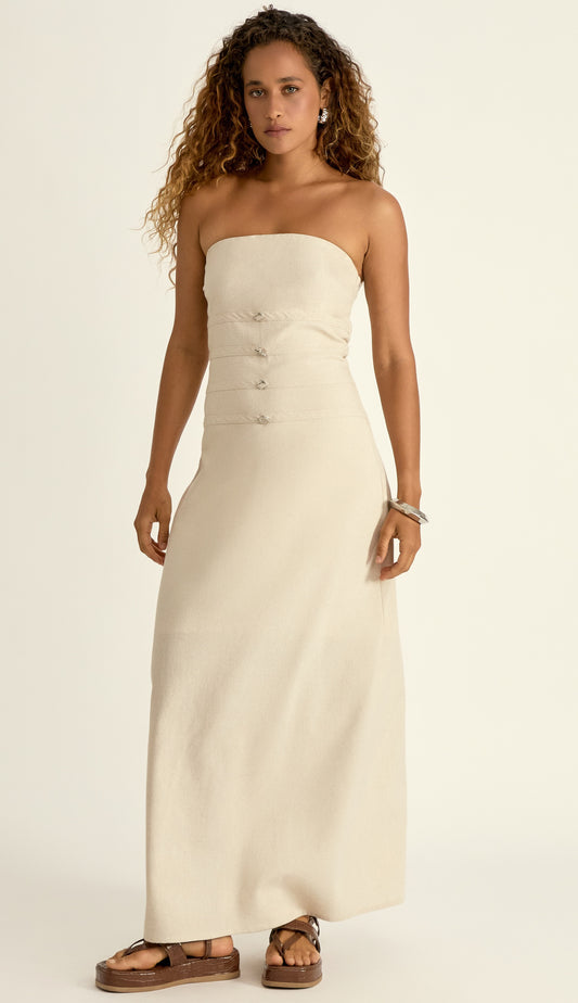 Vestido Milena Natural