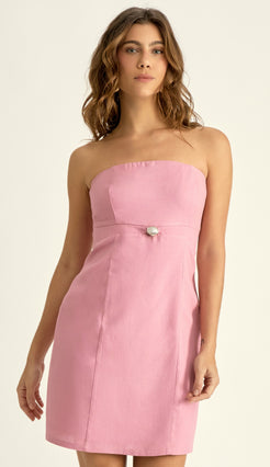 Vestido Marcela Rosa