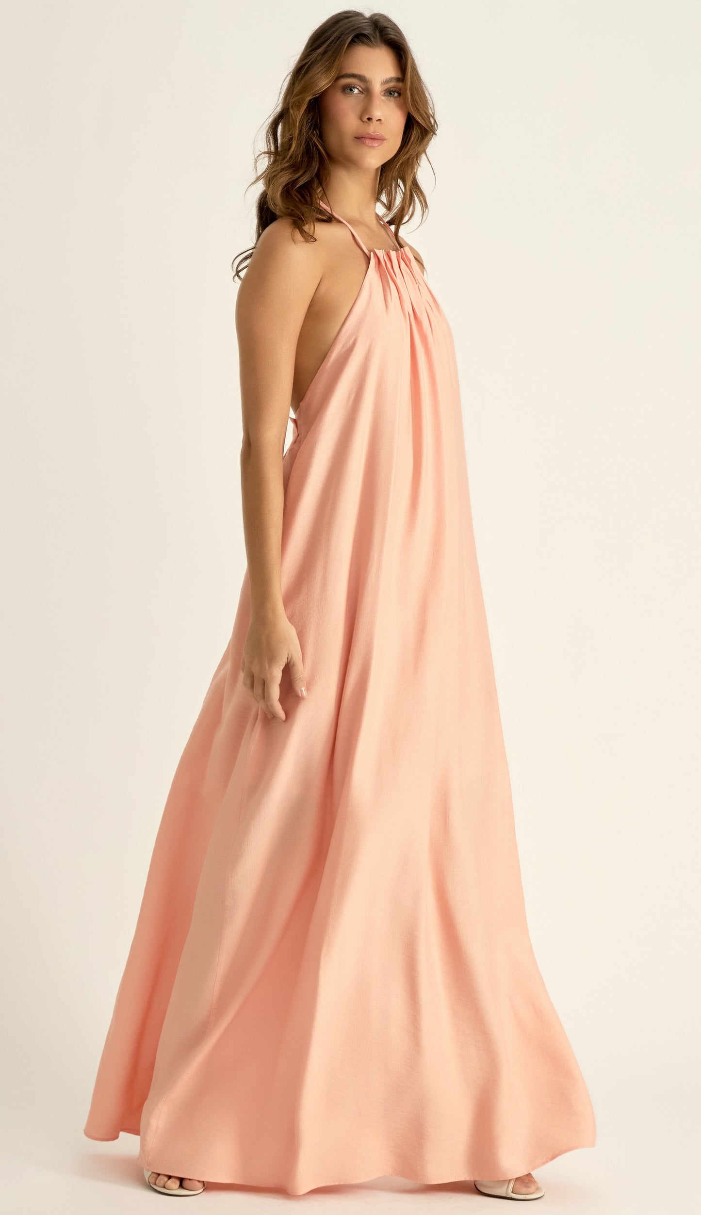 Vestido Madalena Pêssego