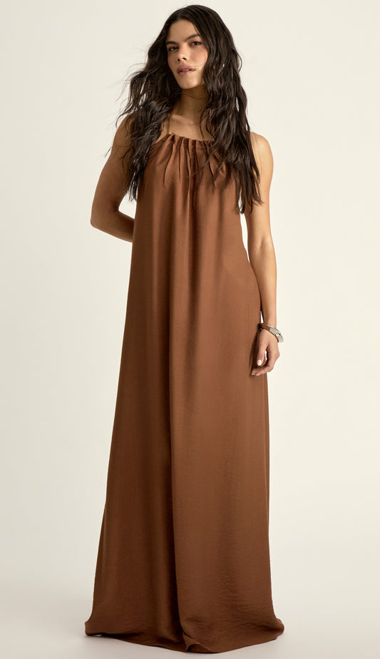 Vestido Madalena Café