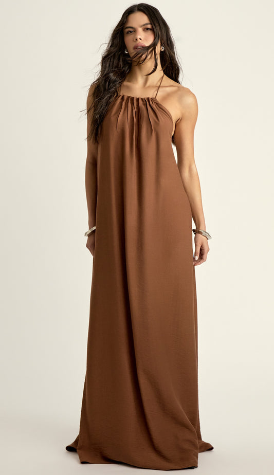 Vestido Madalena Café