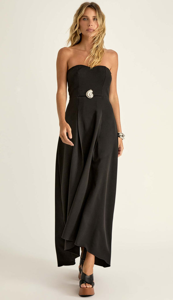 Vestido Longo Crepe de Alfaiataria Márcia Preto | Laguna