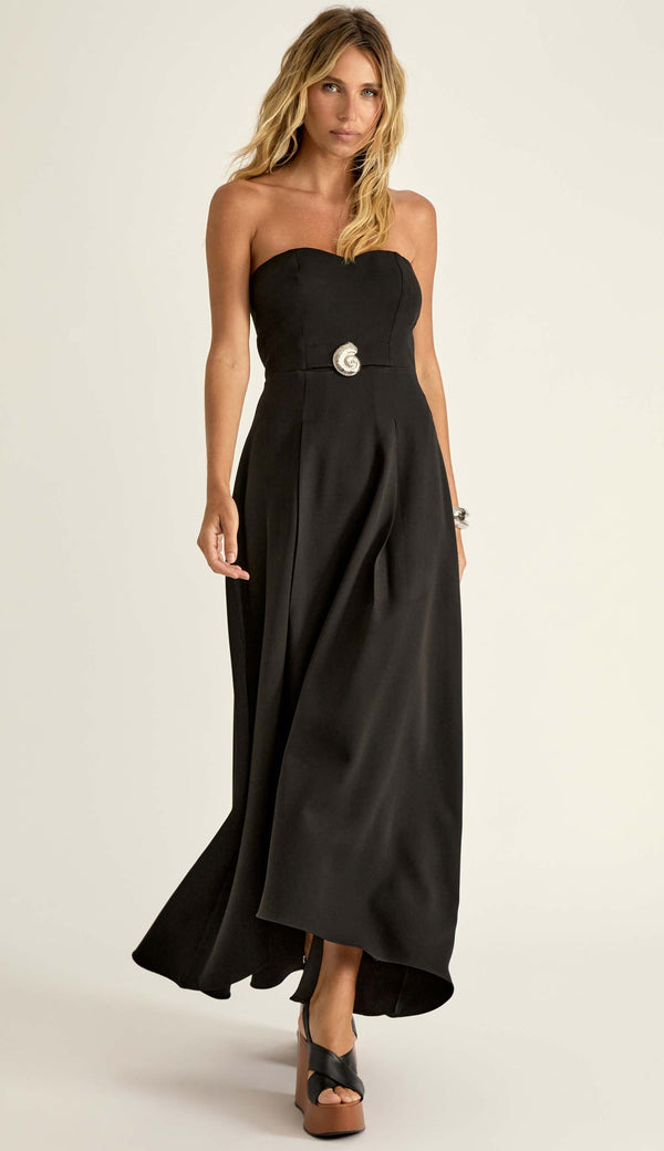 Vestido Longo Crepe de Alfaiataria Márcia Preto | Laguna