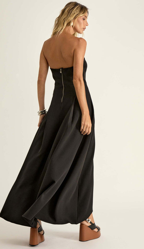 Vestido Longo Crepe de Alfaiataria Márcia Preto | Laguna