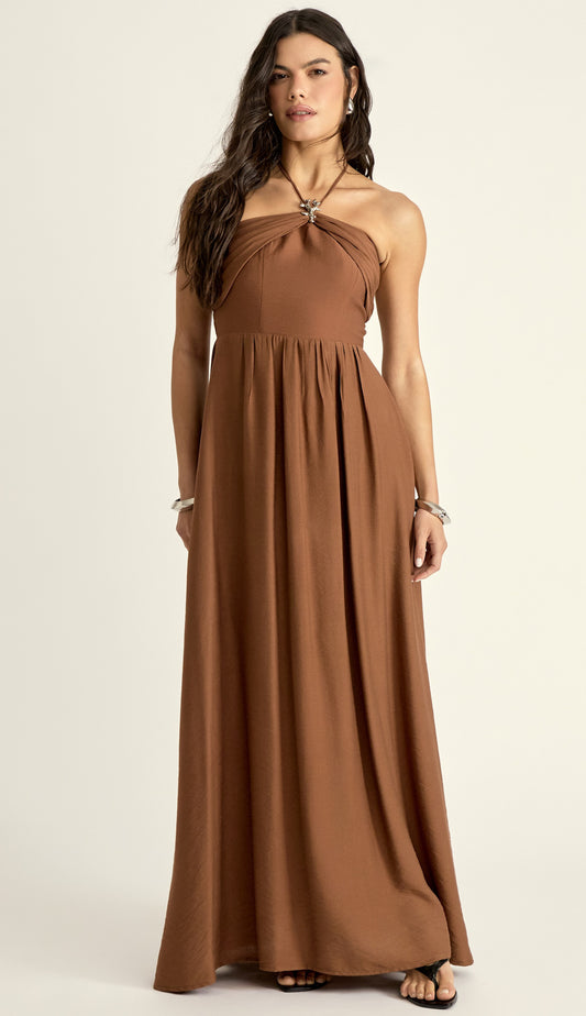 Vestido Michelle Café