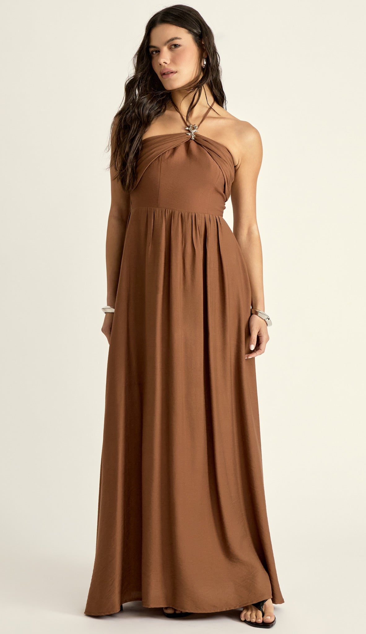 Vestido Michelle Café