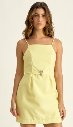 Vestido Morgana Manteiga