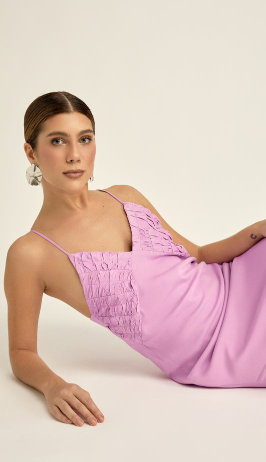 Vestido Maria Lilás