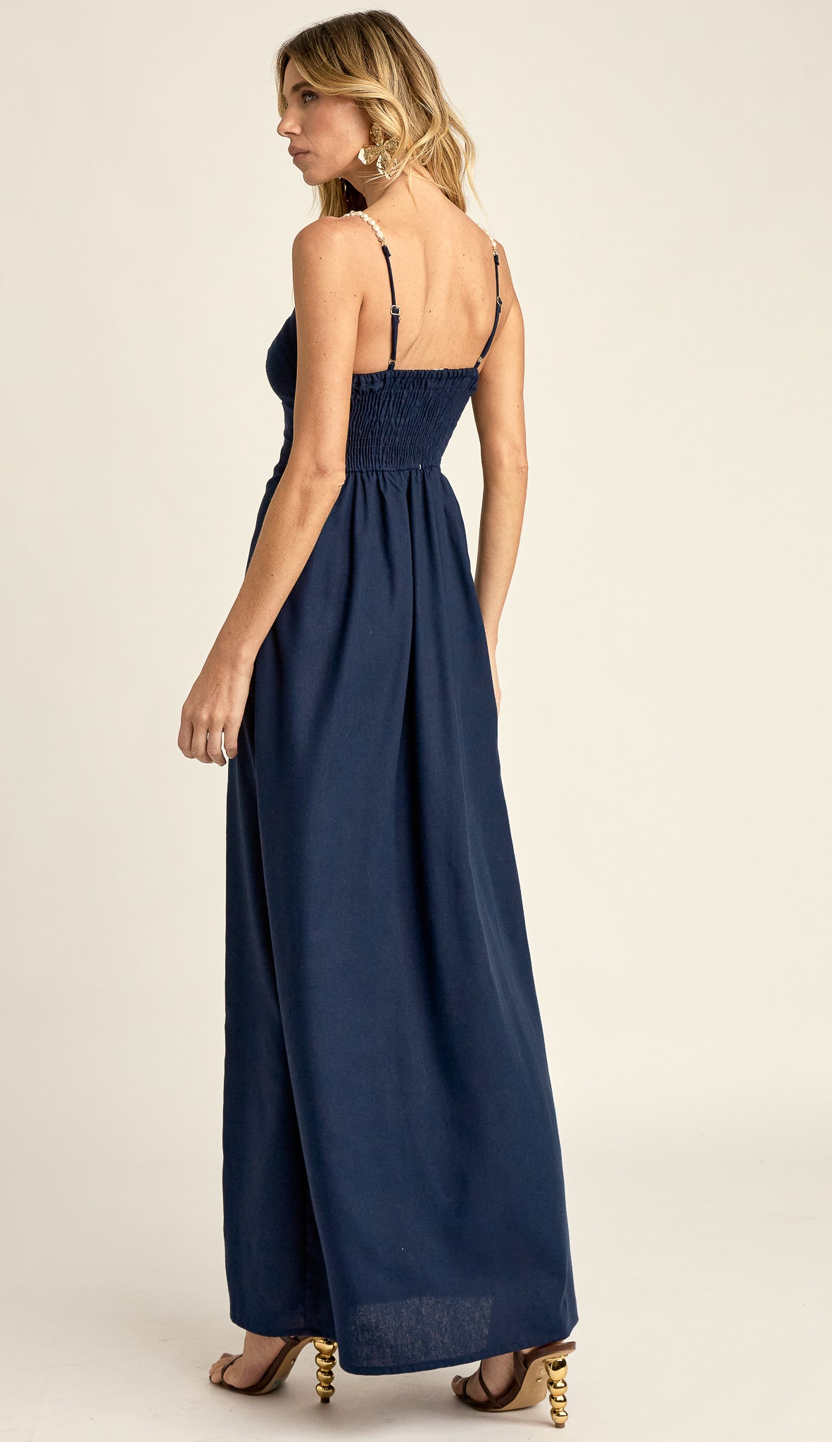 Vestido Longo Linho Margot | Laguna