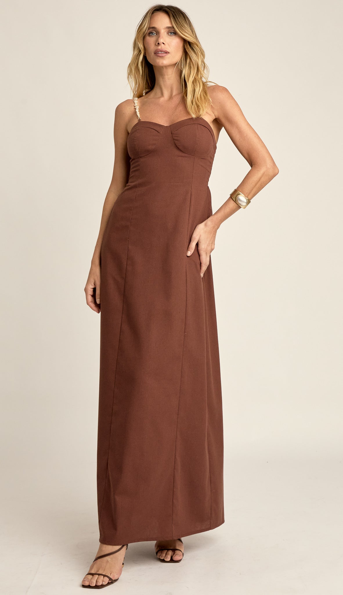 Vestido Longo Linho Margot | Laguna