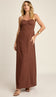 Vestido Longo Linho Margot | Laguna - Vestido Margot Café