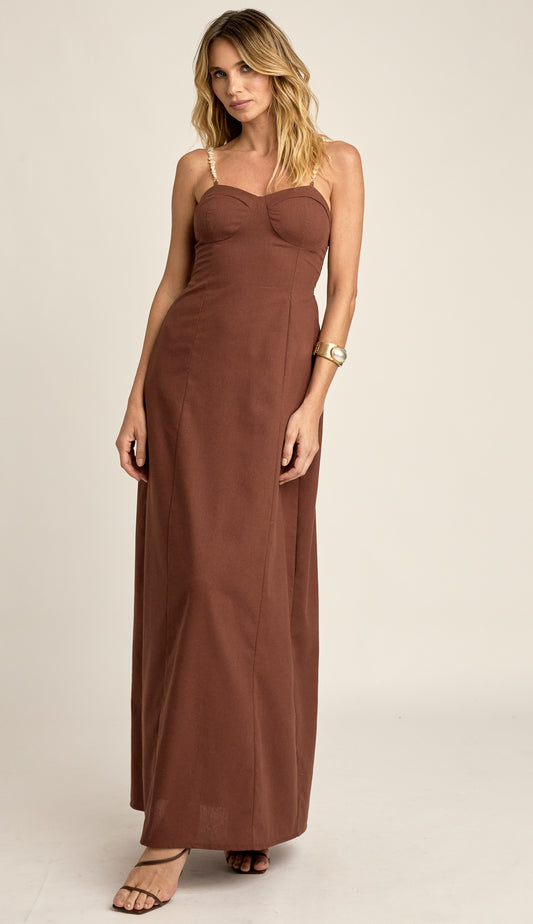 Vestido Margot Café