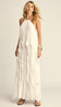 Vestido Longo Babados Poliviscose Moana Off White | Laguna - Vestido Moana Off White