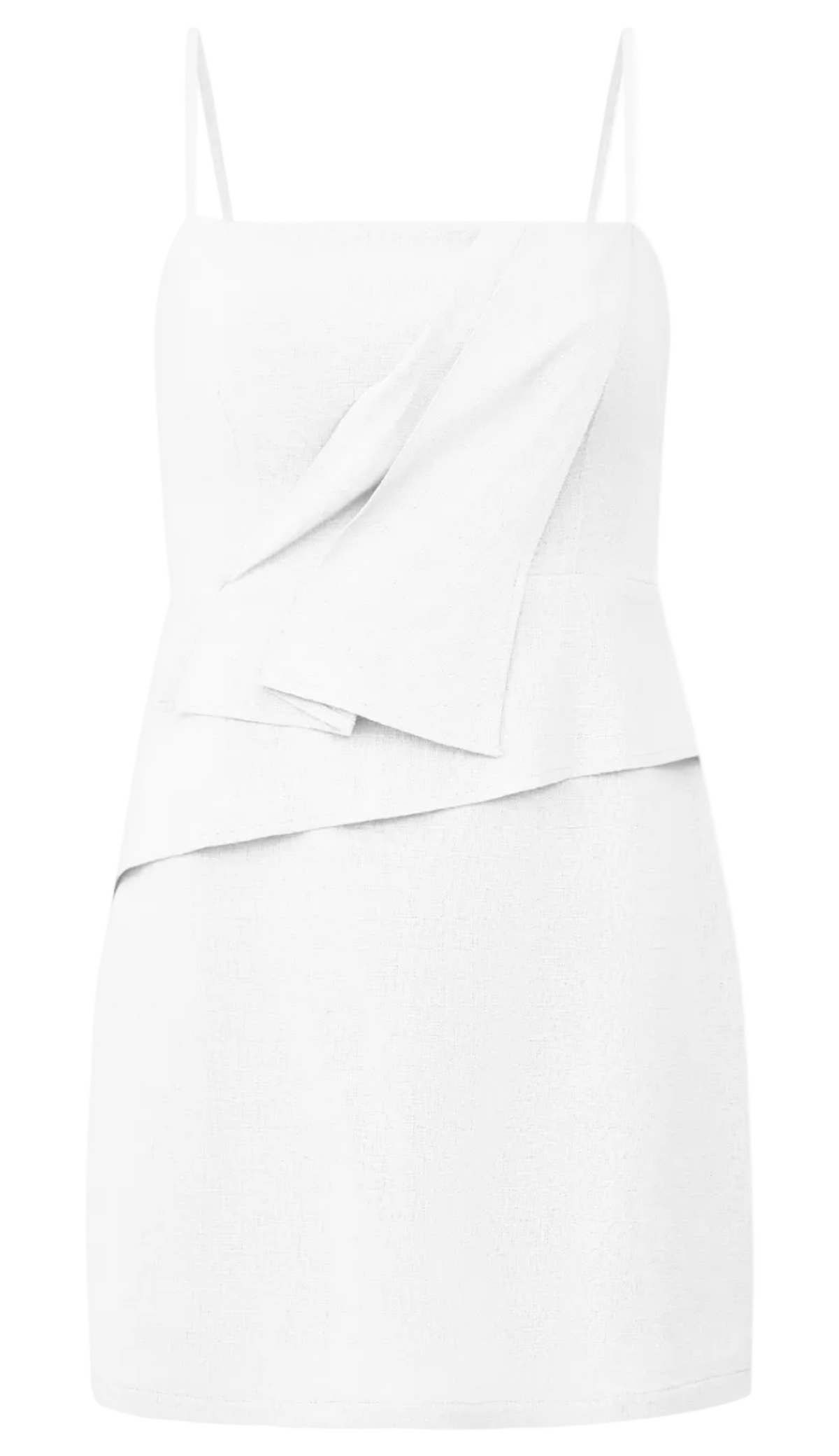 Vestido Curto Linho Onda Off White | Laguna