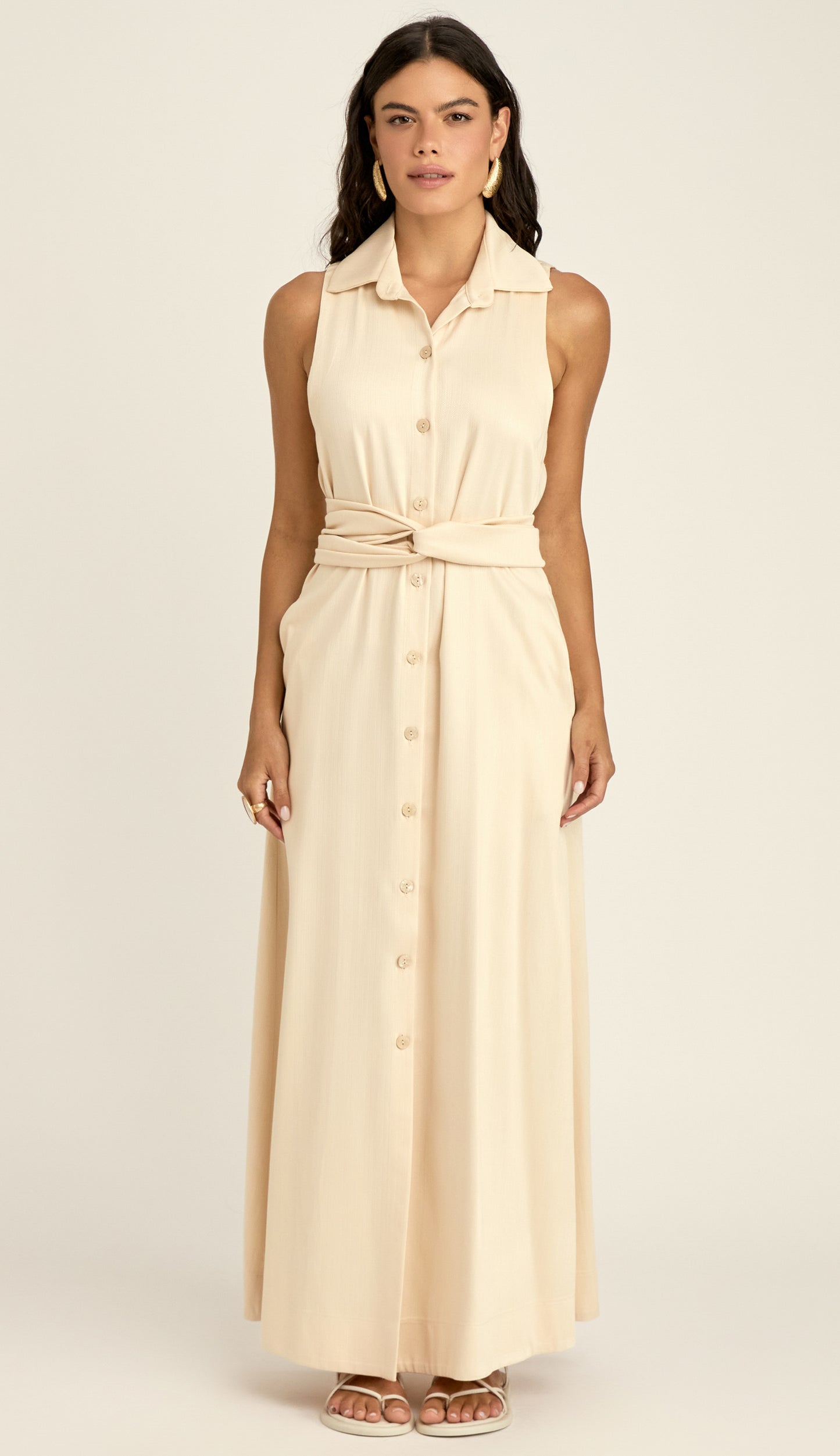 Vestido Paola Natural