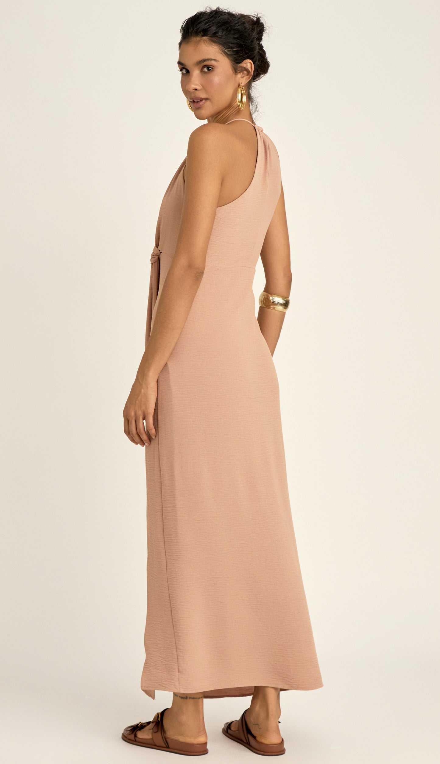 Vestido Pietra Caqui