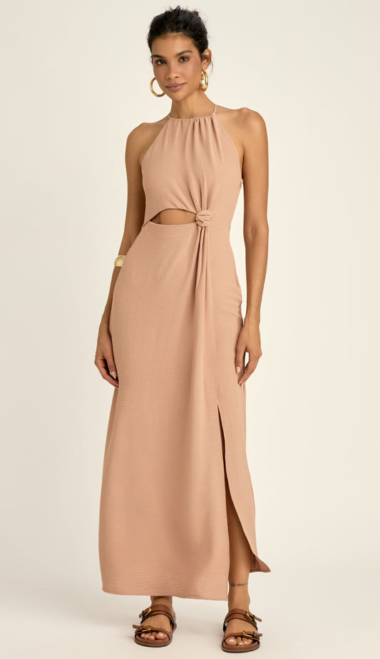 Vestido Pietra Caqui