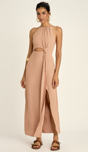 Vestido Assimétrico Crepe Pietra | Laguna